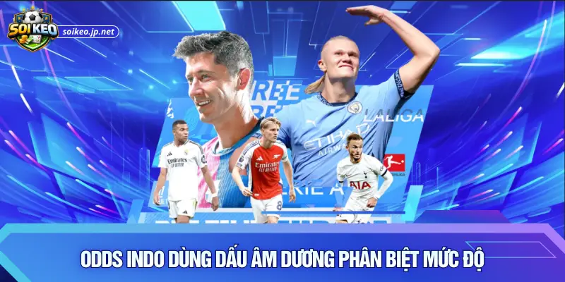 Odds Indo dùng dấu âm dương phân biệt mức độ